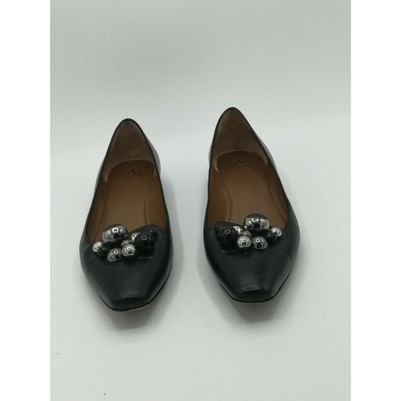 Aquatalia Black Ballet Flats With Jewels - Picture 4 of 12